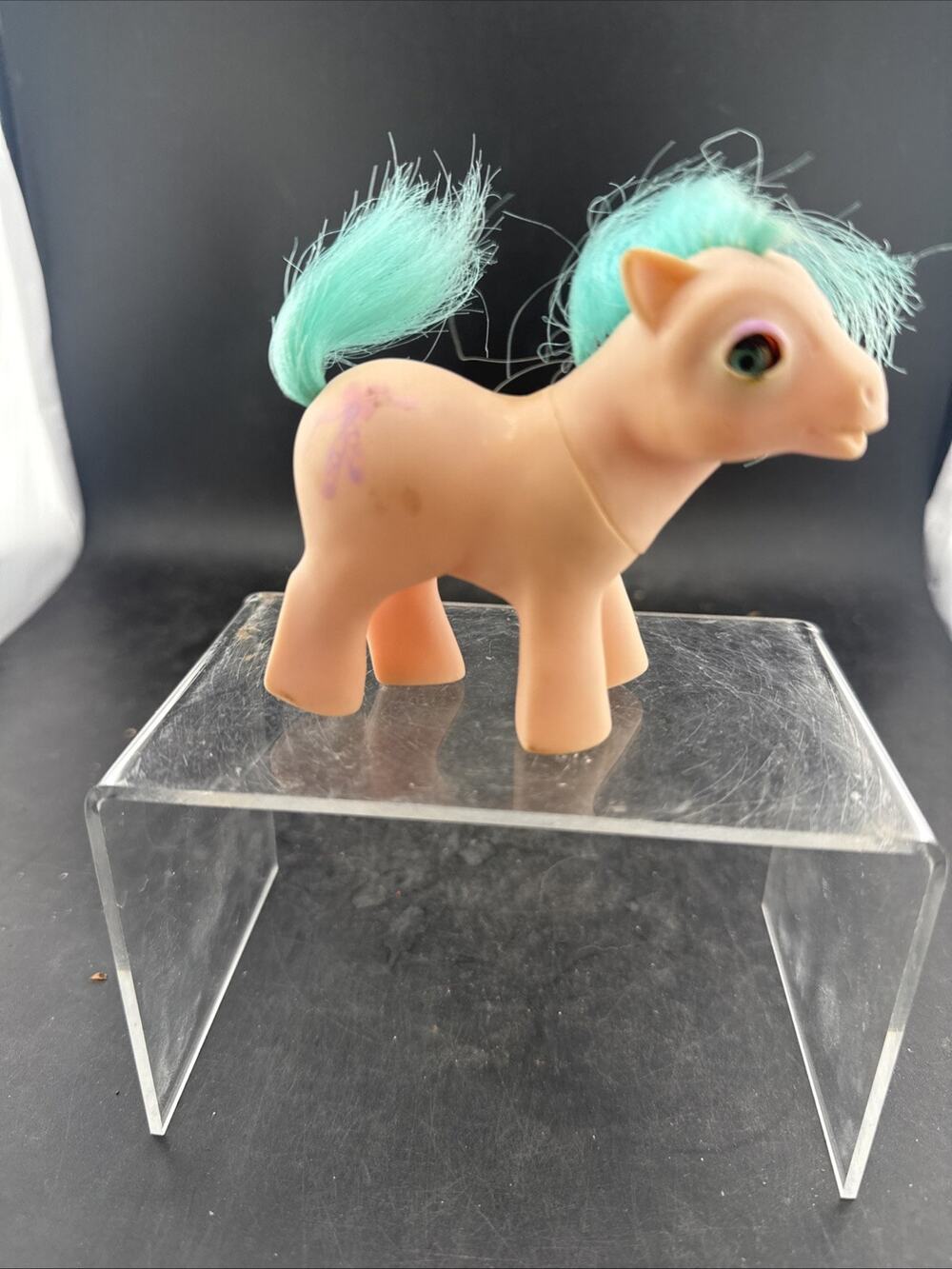Vintage G1 Hasbro 1986 My Little Pony MLP Beddy Bye Eyes Baby Halfnote Figure